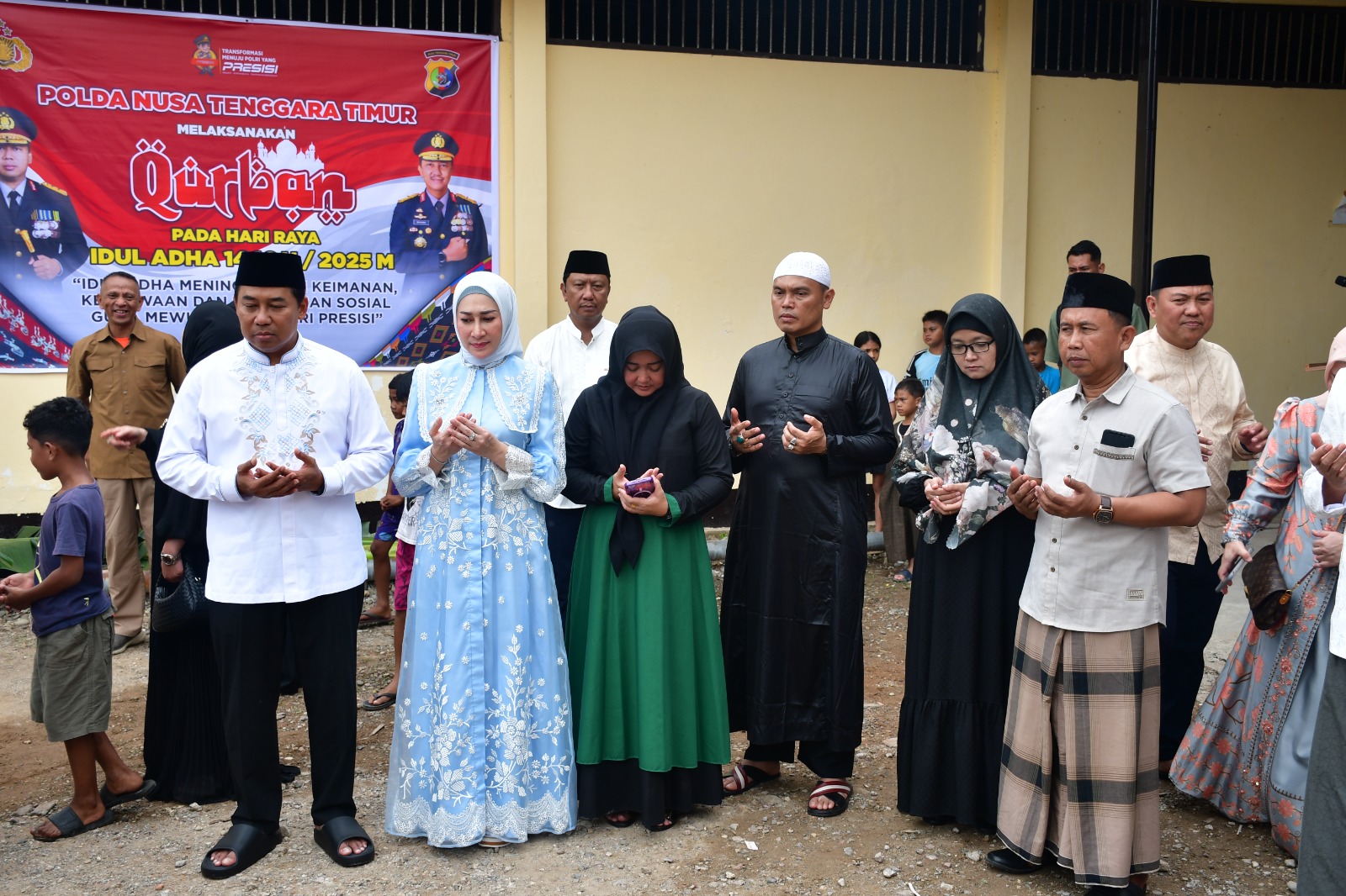 Polda NTT Sembelih 115 Hewan Kurban Sambut Idul Adha 1446 H