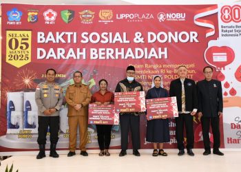 Sinergi untuk Kemanusiaan: Polda NTT dan PSMTI Gelar Donor Darah & Baksos Meriahkan HUT RI ke-80