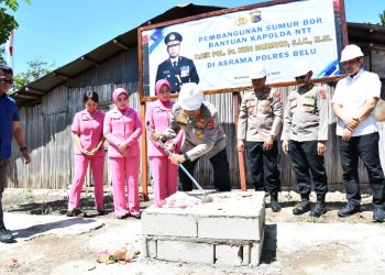 Kapolda NTT Resmikan Pembangunan Sumur Bor di Polres Belu, Dukung Ketersediaan Air Bersih untuk Personel dan Warga Asrama
